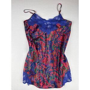 Vintage gold label Victoria’s Secret floral slip dress lace size M